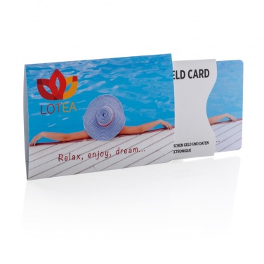 Logo trade promotional merchandise picture of: Anti-skimming RFID shield card with active jamming chip