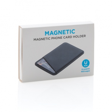 Logo trade advertising products image of: Magnetic phone card holder