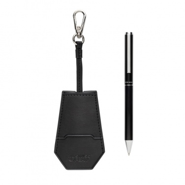 Logo trade corporate gift photo of: SP Tula RCS certified recycled PU key holder and pen set
