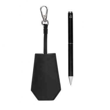 Logotrade advertising product image of: SP Tula RCS certified recycled PU key holder and pen set