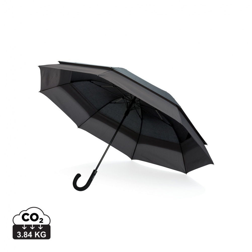 Logo trade promotional giveaways image of: Swiss Peak AWARE™ 23" to 27" expandable umbrella