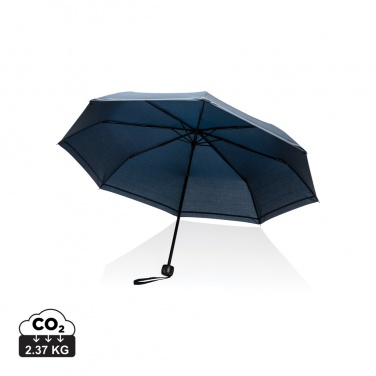 Logo trade promotional merchandise image of: 20.5"Impact AWARE™ RPET 190T pongee mini reflective umbrella