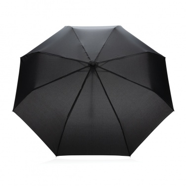Logo trade promotional products picture of: 20.5" Impact AWARE™ RPET 190T Pongee bamboo mini umbrella