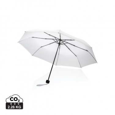 Logo trade corporate gifts image of: 20.5" Impact AWARE™ RPET 190T mini umbrella