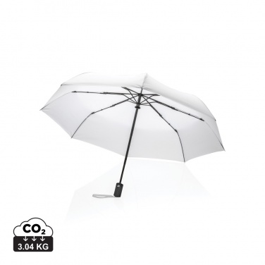 Logo trade promotional giveaways image of: 21" Impact AWARE™ RPET 190T auto open/close umbrella