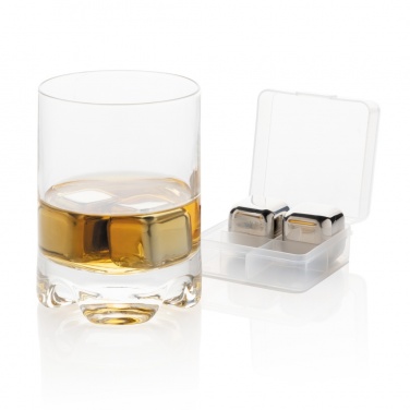 Logotrade promotional merchandise photo of: Re-usable stainless steel ice cubes 4pc