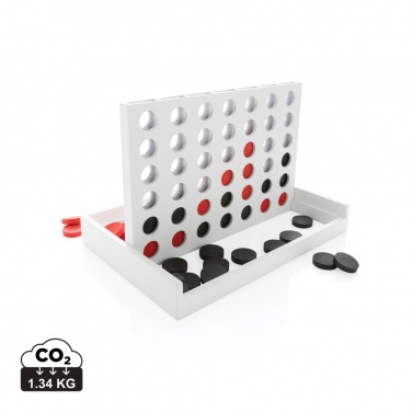 Logo trade advertising products picture of: Connect four wooden game