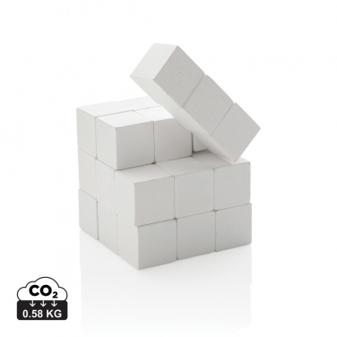 Logo trade business gift photo of: Wooden brain game in canvas pouch