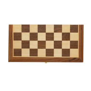 Logotrade promotional product picture of: Luxury wooden foldable chess set