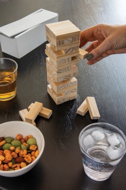 Logo trade corporate gift photo of: Deluxe tumbling tower wood block stacking game
