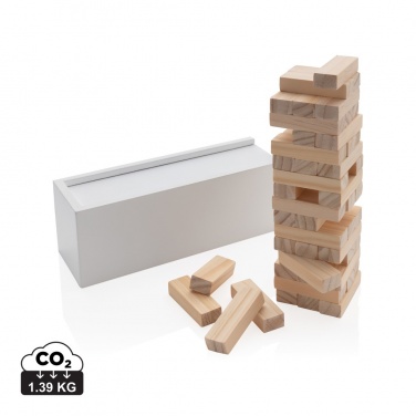 Logotrade promotional gifts photo of: Deluxe tumbling tower wood block stacking game