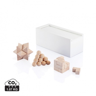 Logo trade promotional gifts image of: 3 pcs brain teaser set