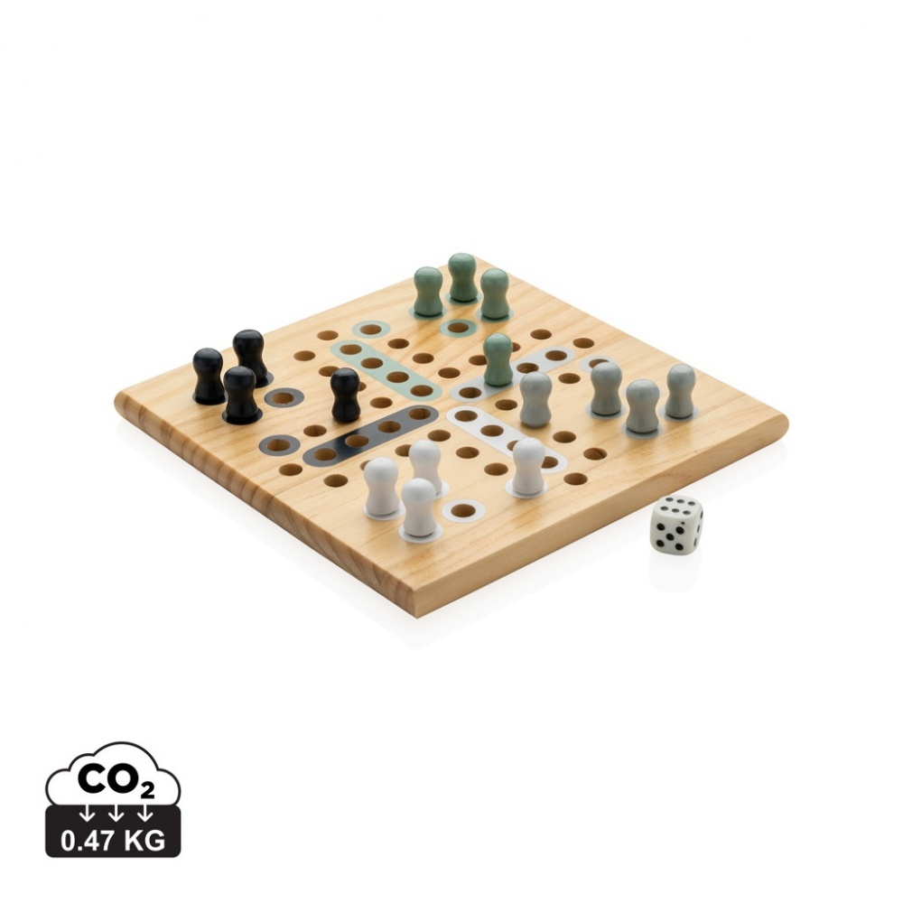 Logo trade advertising products picture of: Claire wooden Ludo game