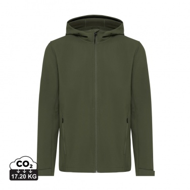 Logo trade promotional item photo of: Iqoniq Makalu men recycled polyester soft shell jacket
