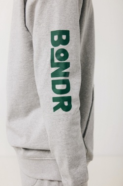 Logo trade business gifts image of: Iqoniq Torres recycled cotton hoodie undyed