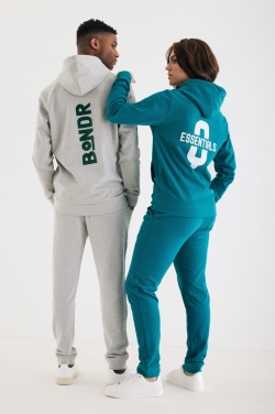 Logo trade promotional merchandise photo of: Iqoniq Torres recycled cotton hoodie undyed