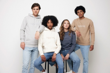 Logotrade promotional gift image of: Iqoniq Torres recycled cotton hoodie undyed