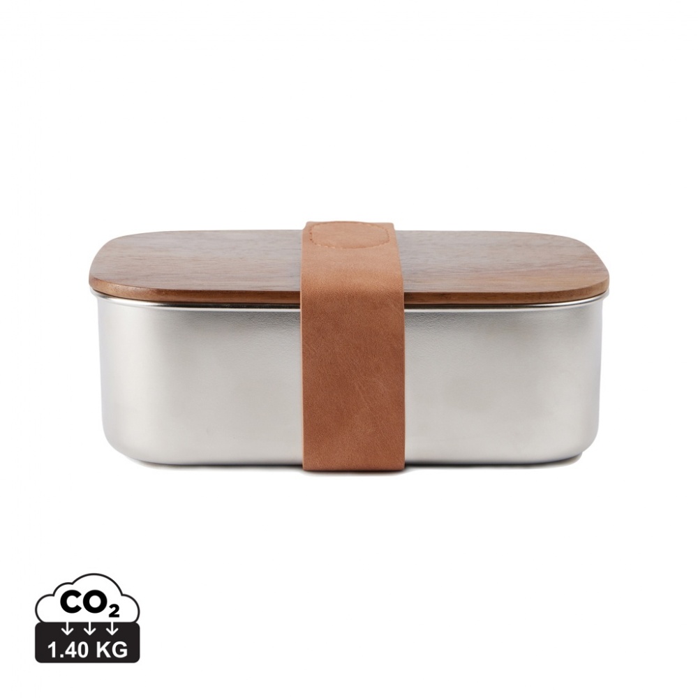 Logo trade advertising products picture of: VINGA Ciro RCS recycled steel lunch box