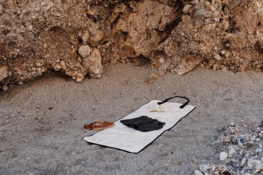 Logo trade business gift photo of: VINGA Volonne AWARE™ recycled canvas beach mat