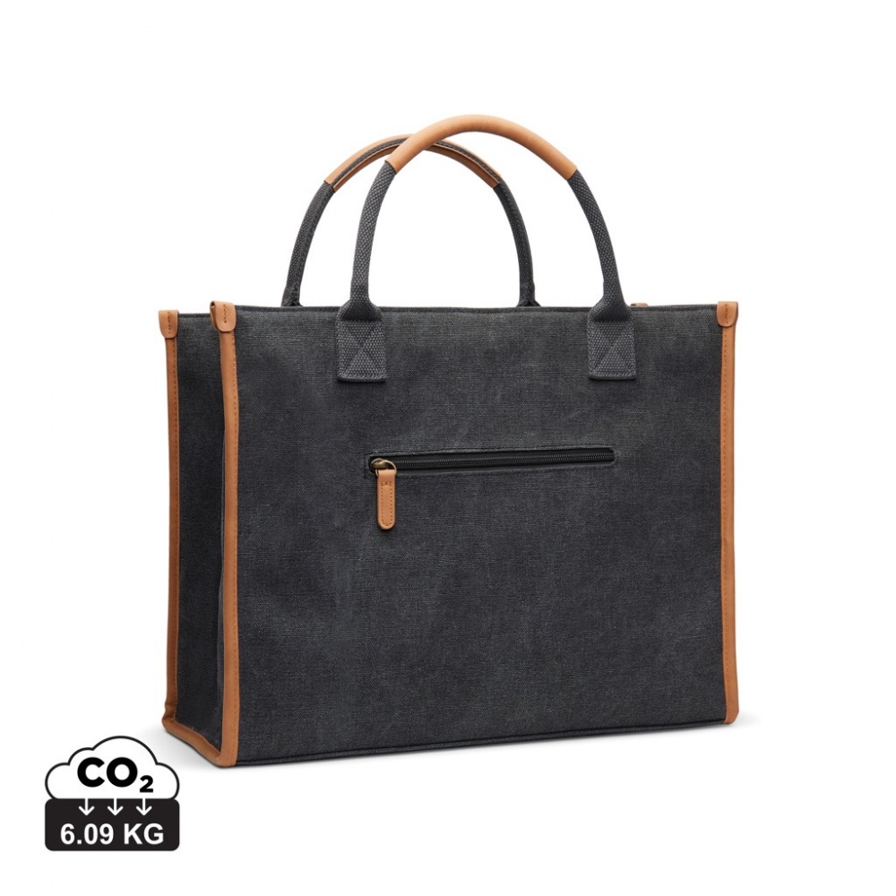 Logotrade promotional merchandise picture of: VINGA Bosler RCS recycled canvas office tote