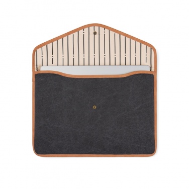 Logo trade promotional products picture of: VINGA Bosler GRS recycled canvas 16" laptop sleeve