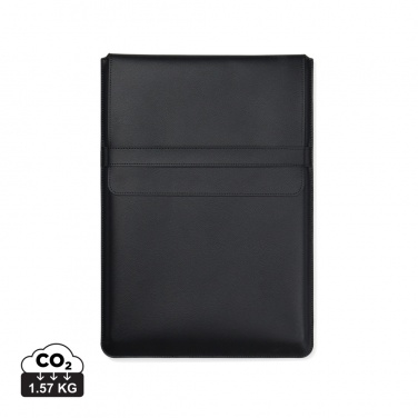 Logo trade promotional giveaways picture of: VINGA Timo PU RCS RPET 16" laptop sleeve