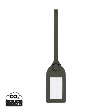 Logo trade promotional product photo of: VINGA Baltimore RCS recycled polyester luggage tag