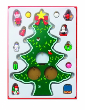 Logotrade promotional giveaways photo of: Wooden xmas tree decoration