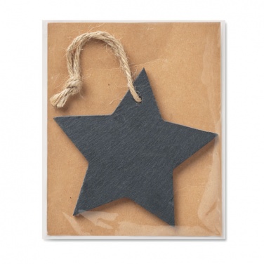 Logotrade promotional merchandise photo of: Slate xmas hanger star