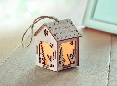 Logotrade business gifts photo of: MDF house with light
