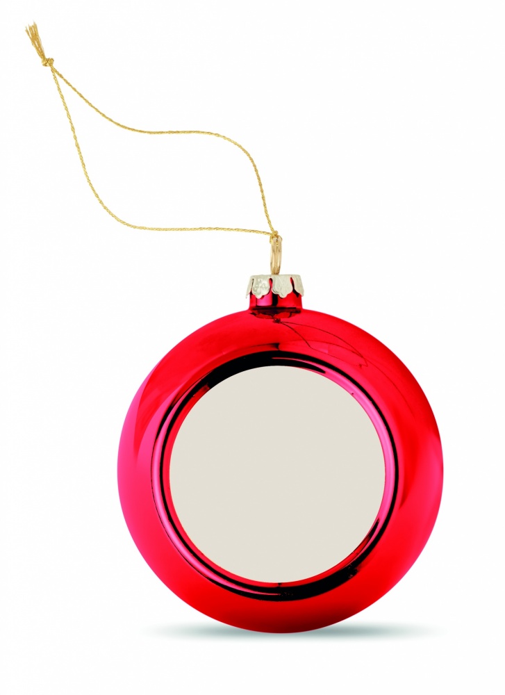 Logo trade promotional merchandise picture of: Christmas ball for sublimation