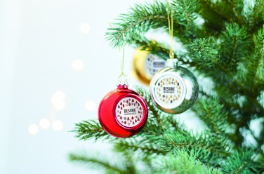 Logo trade corporate gifts picture of: Christmas ball for sublimation