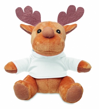 Logotrade advertising products photo of: Plush reindeer with hoodie