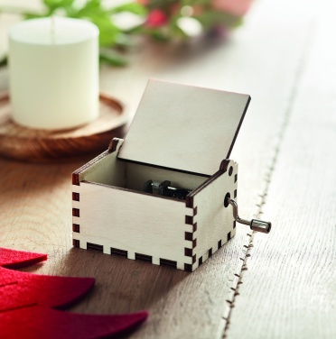 Logo trade business gift photo of: Wooden Christmas music box