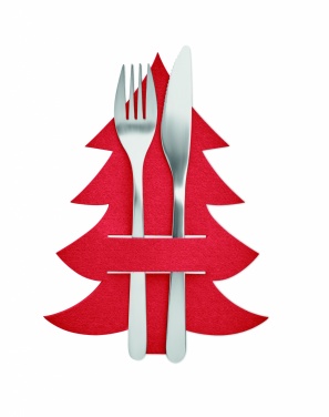 Logotrade promotional giveaway image of: RPET felt cutlery holder set