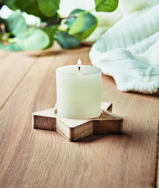 Logotrade advertising product image of: Candle on star wooden base