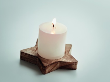 Logotrade promotional items photo of: Candle on star wooden base