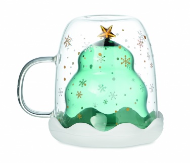 Logo trade promotional gifts image of: Double wall borosilicate mug