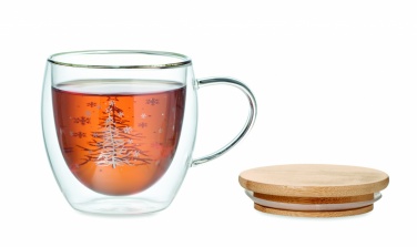 Logo trade promotional items image of: Double wall borosilicate mug