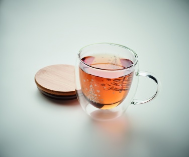 Logo trade promotional giveaways image of: Double wall borosilicate mug