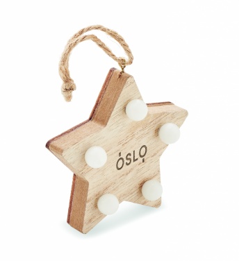 Logotrade promotional giveaways photo of: Wooden weed star with lights