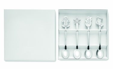 Logotrade promotional merchandise picture of: Set of 4 Christmas tea spoon