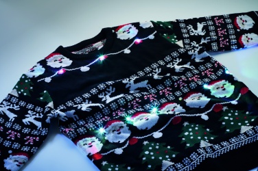 Logo trade promotional gifts image of: Christmas LED sweater S/M