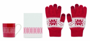 Logotrade promotional giveaway picture of: Winter gift mug and gloves set