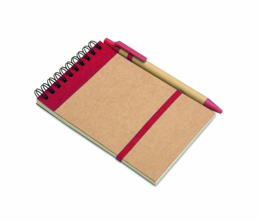 Logotrade promotional gifts photo of: A6 recycled notepad with pen