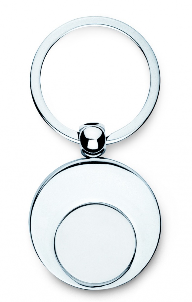 Logotrade promotional product picture of: Metal key ring with token Tampere
