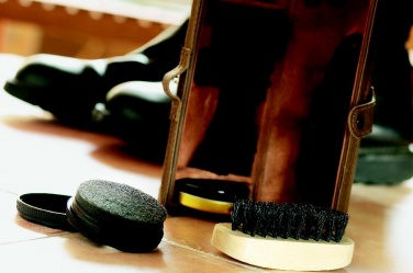 Logo trade business gifts image of: Shoe polish kit