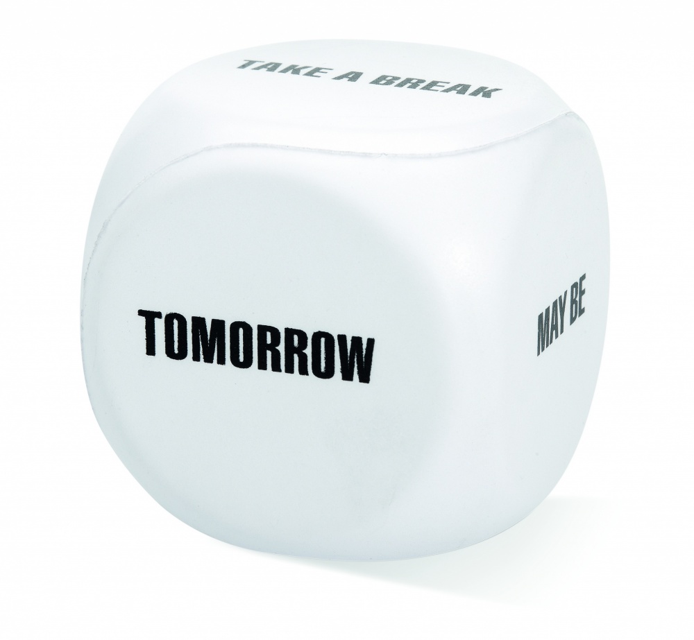 Logotrade promotional giveaway picture of: Anti-stress decision dice