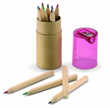 Logo trade corporate gift photo of: 12 coloured pencils