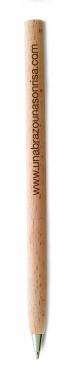 Logo trade promotional gifts picture of: Wooden ball pen